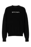 Palm Angels Merino Wool Blend Sweater — Black