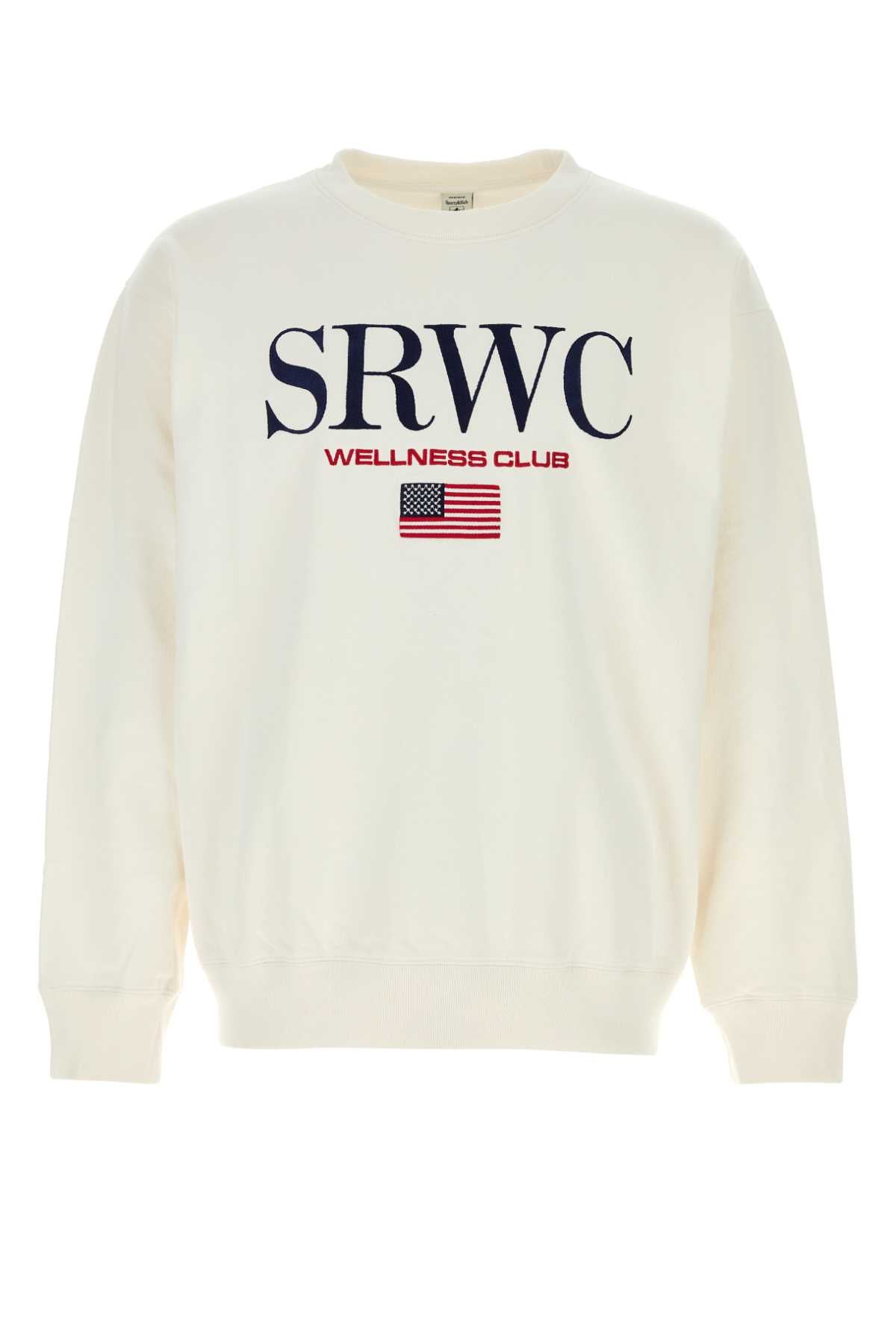 Sporty & Rich Embroidered Sweatshirt — White