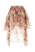 Loewe Floral Silk Skirt — Multicolor