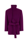Saint Laurent Version Coat — Purple