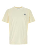 Stone Island Logo-Embroidered Cotton T-shirt — Beige