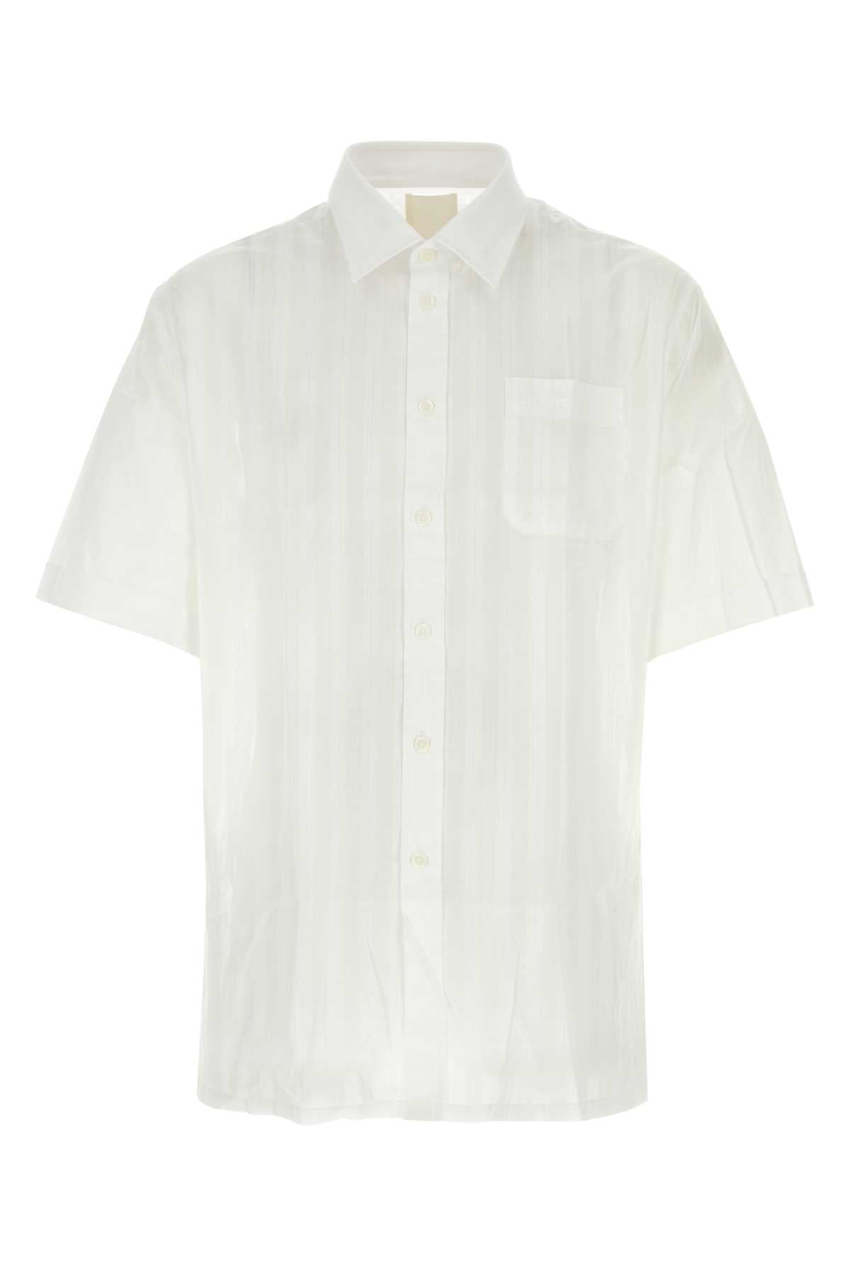 Givenchy Embroidered Poplin Shirt — White
