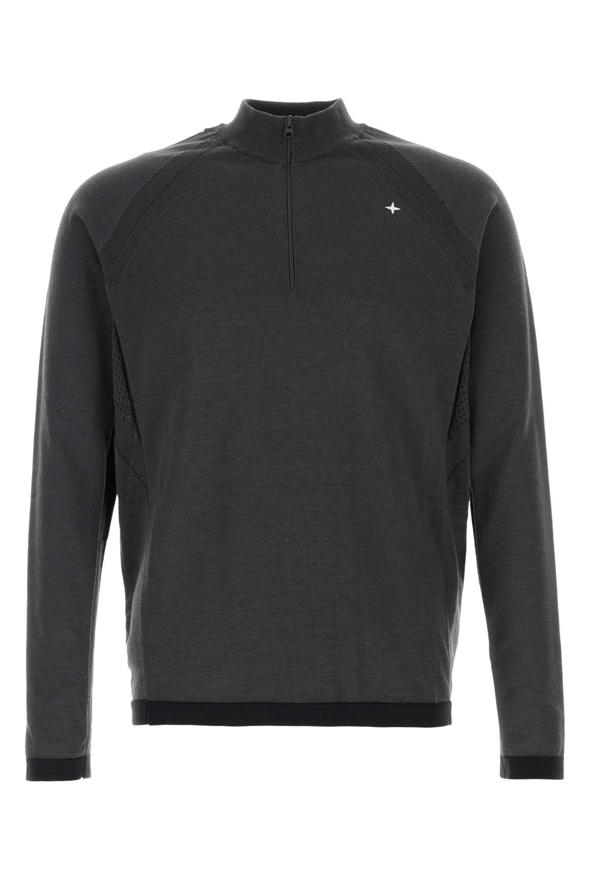Stone Island LS POLO Sweater — Gray