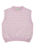 Fendi Kids Viscose Sweater — Pink