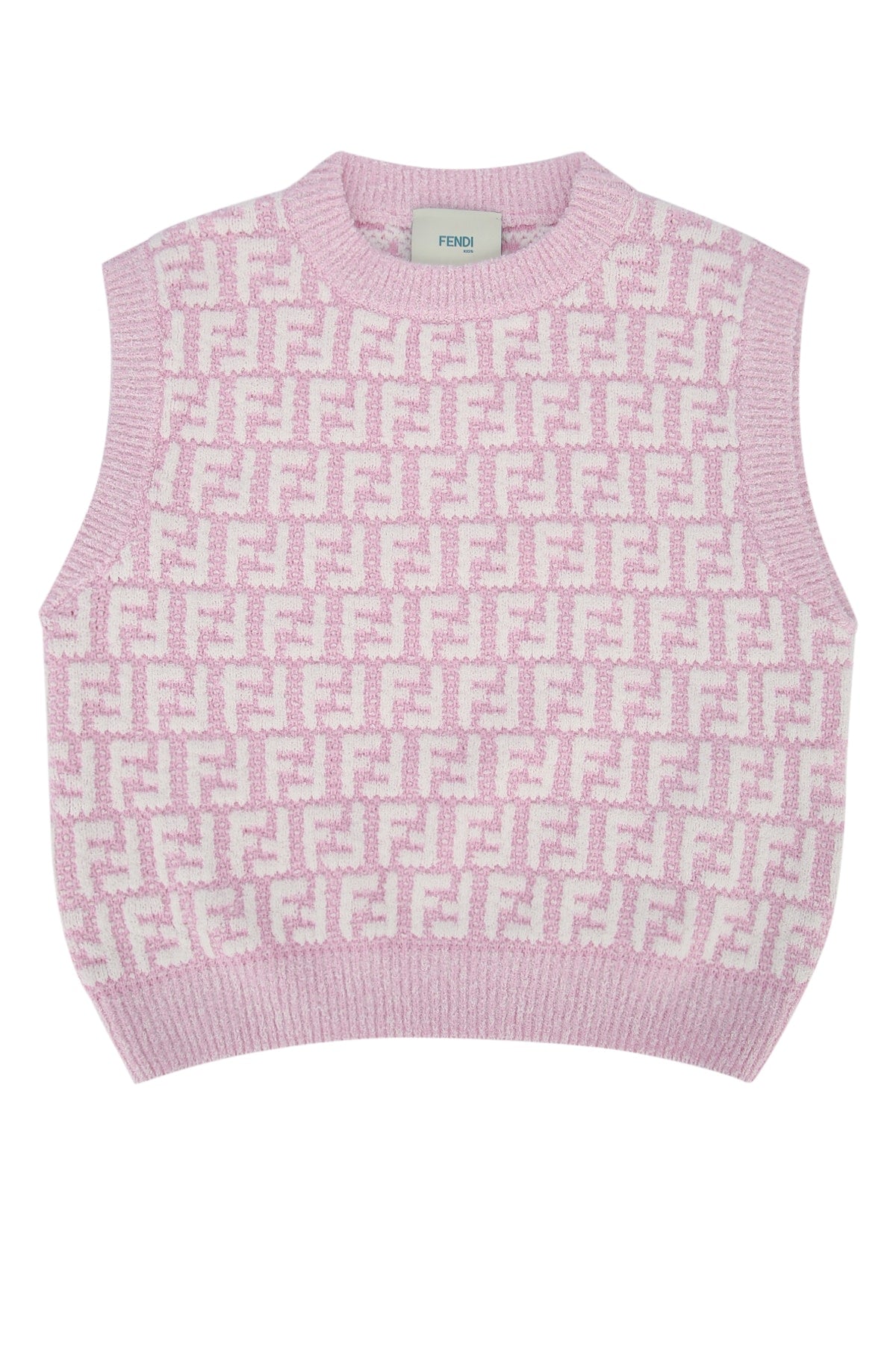 Fendi Kids Viscose Sweater — Pink