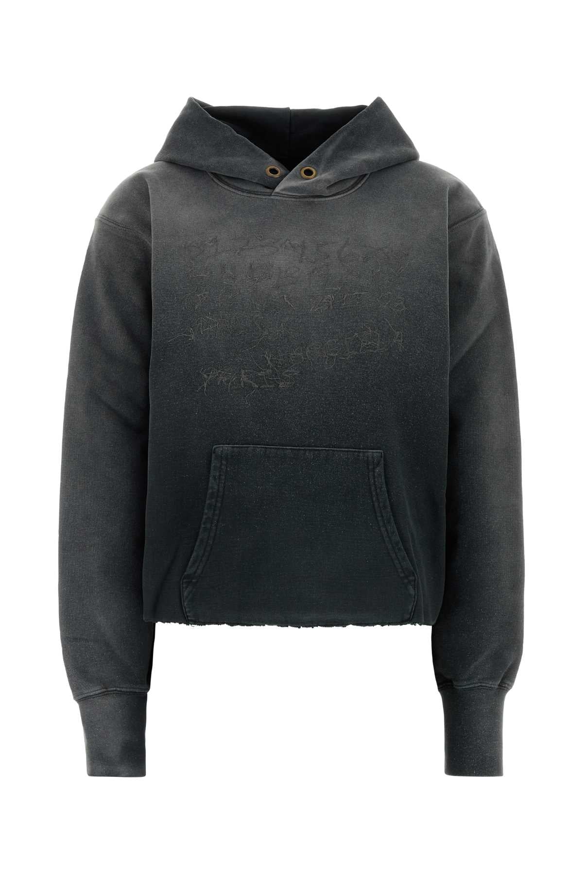 Maison Margiela Cotton Hoodie Sweatshirt — Gray