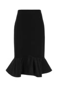 Fendi Gonne Grain de Poudre Skirt — Black