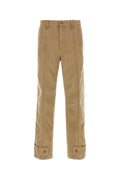 Burberry Cotton Denim Trousers — Beige