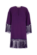 Valentino Garavani Solid Dress — Purple