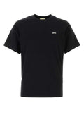 Autry Logo-Embroidered Cotton T-Shirt — Black