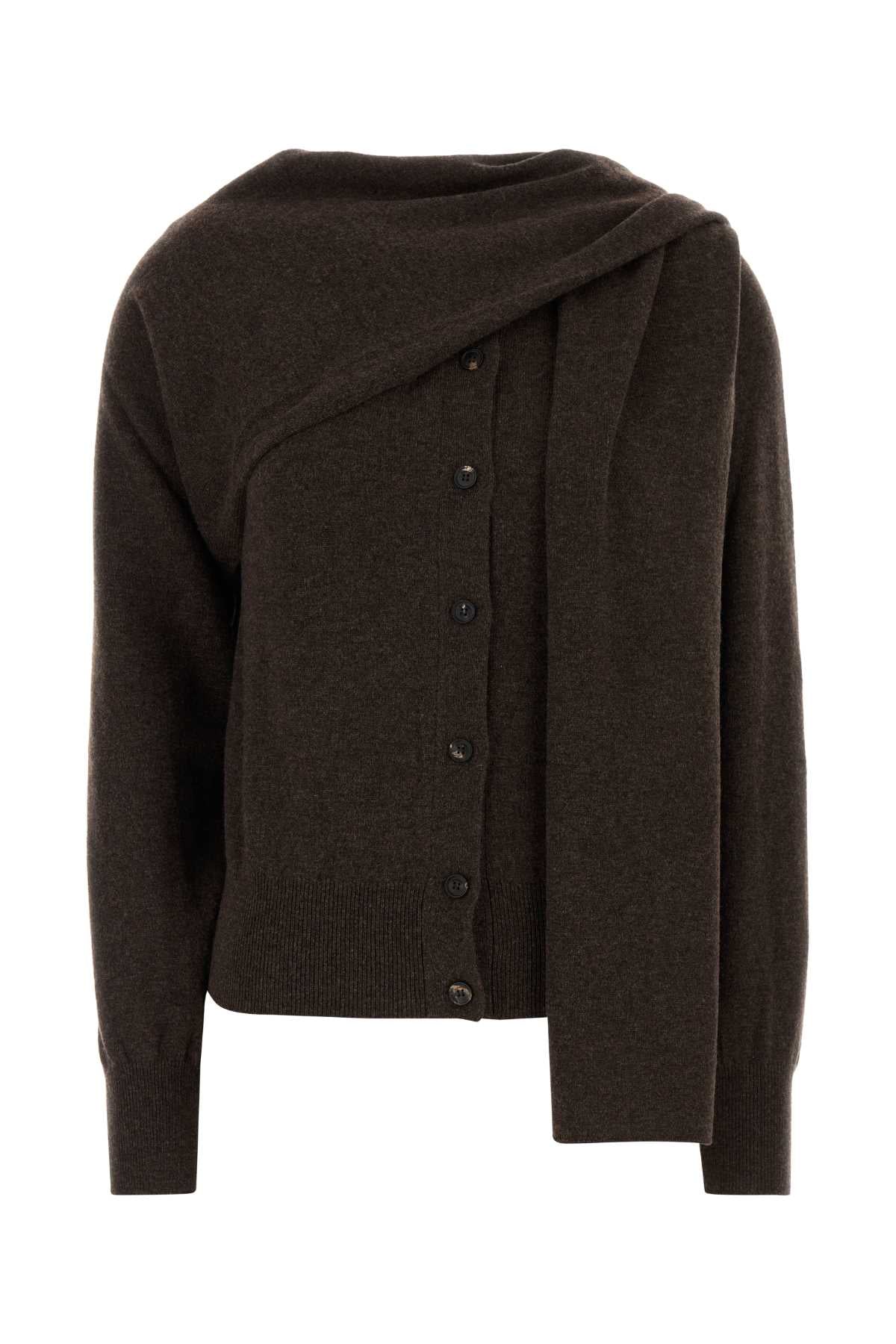 Ferragamo Cashmere Cardigan — Brown