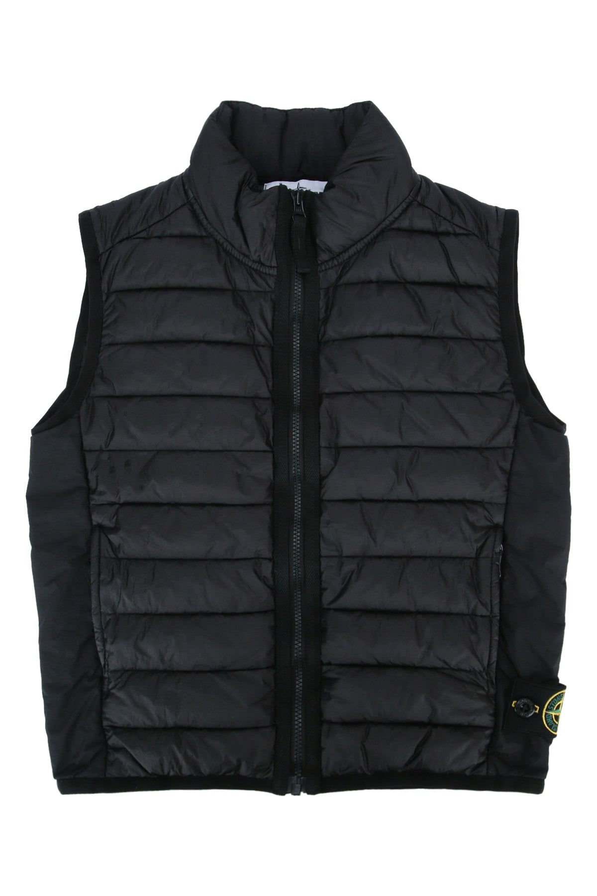 Stone Island Kids Quilted Puffer Vest — Black