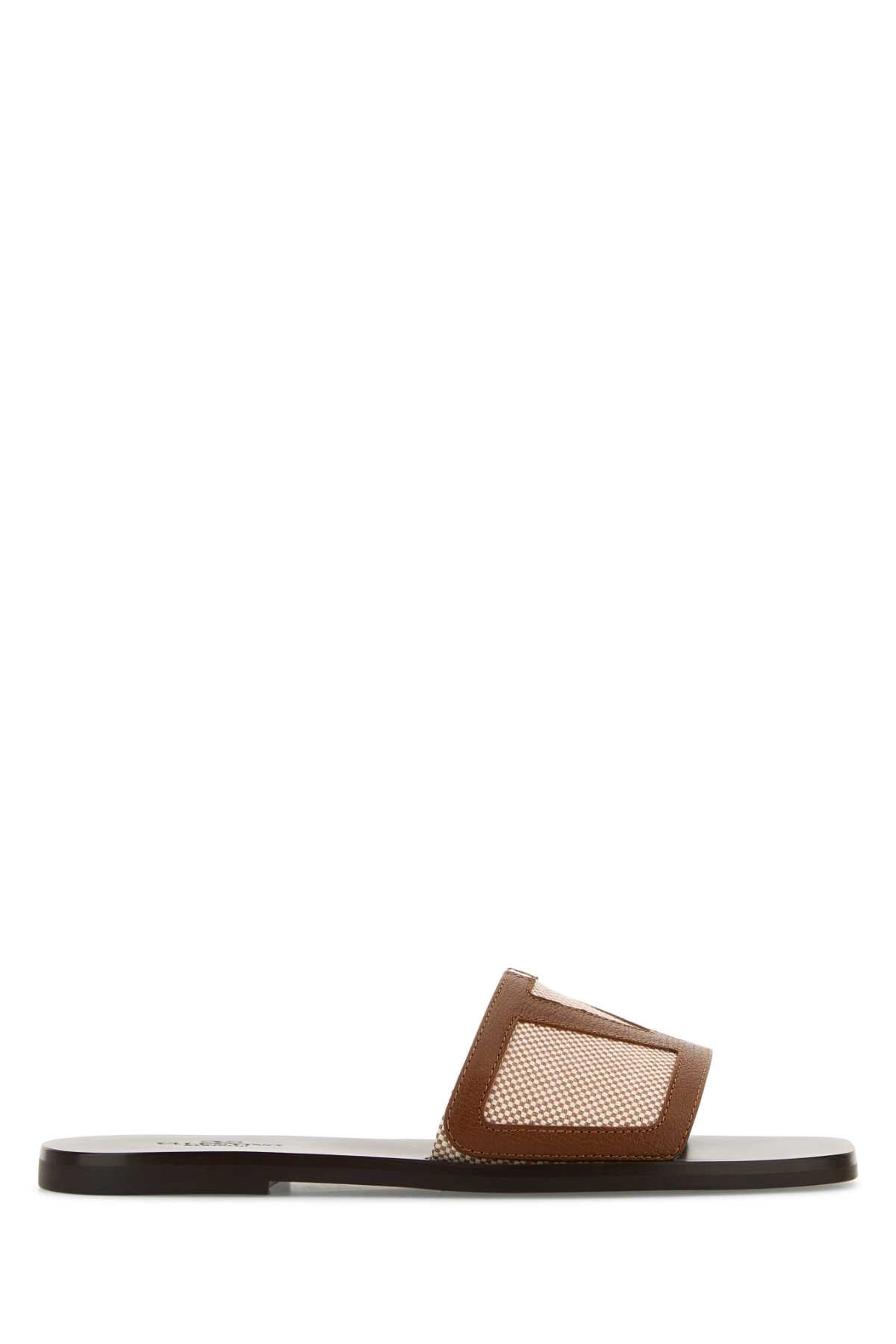 Valentino Garavani Viva Superstar Slide Slipper — Brown