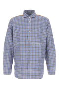 Camisa de algodón a cuadros vichy Junya Watanabe - Azul