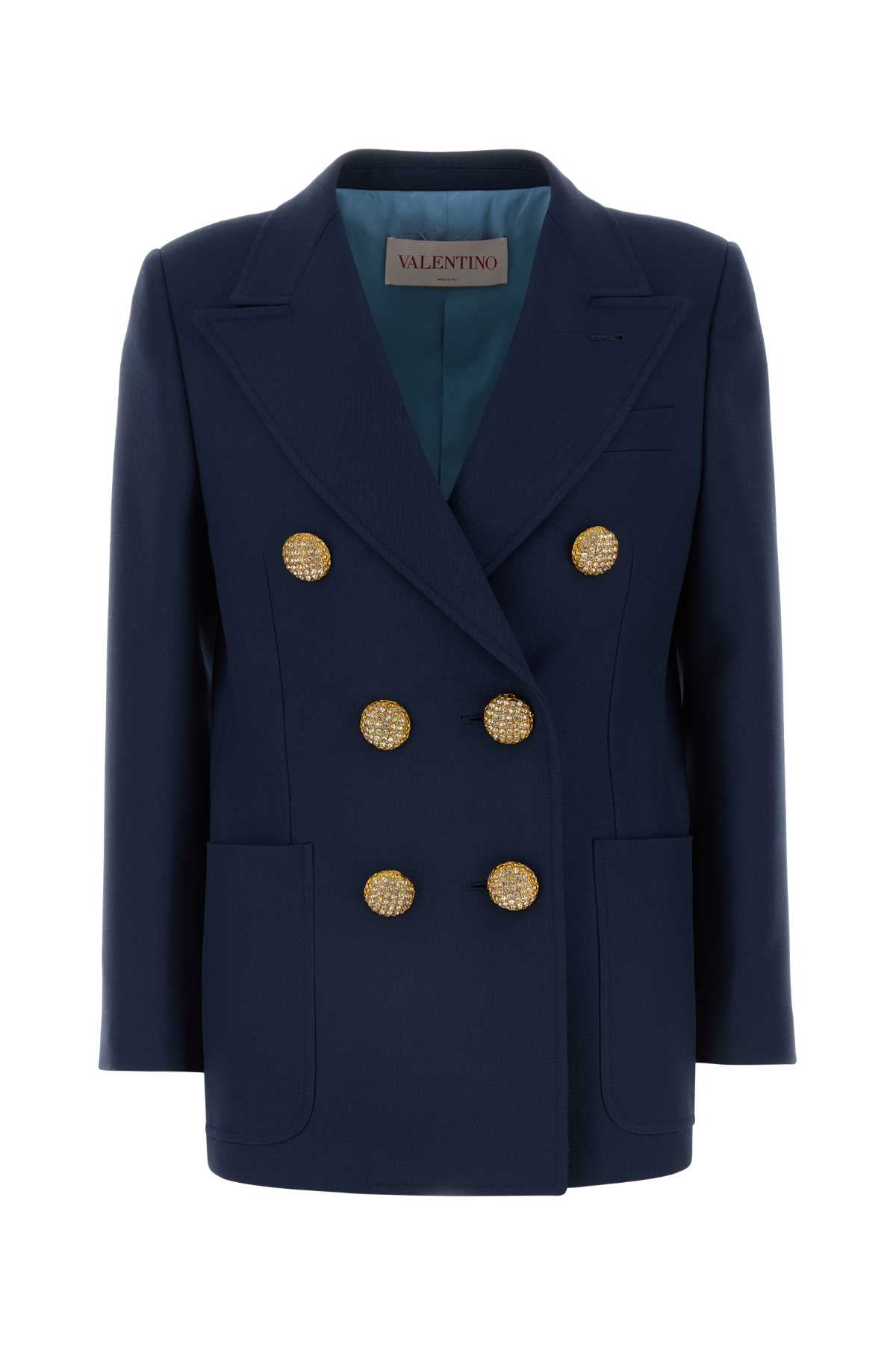 Valentino Garavani Doppiopetto Blazer — Navy