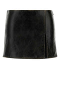 Miu Miu Pelle Skirt — Black