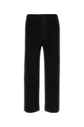 Homme Plisse' Issey Miyake Pleated Polyester Trousers — Black