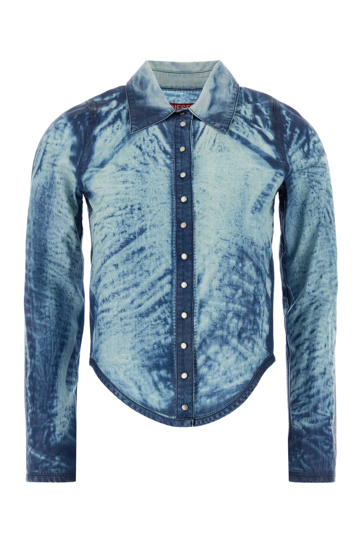 Diesel Lyocell Tie-Dye Shirt — Blue