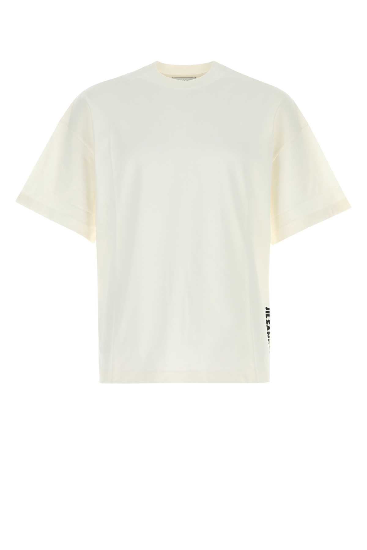 Jil Sander Cotton T-Shirt — Beige
