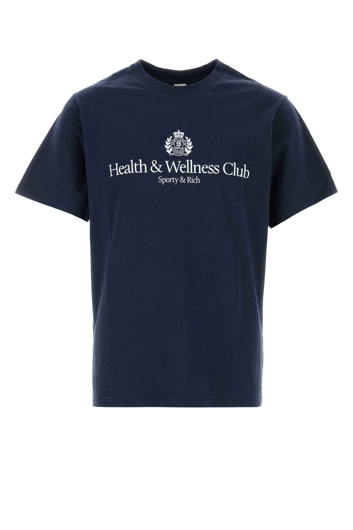 Sporty & Rich Crest T-Shirt — Navy