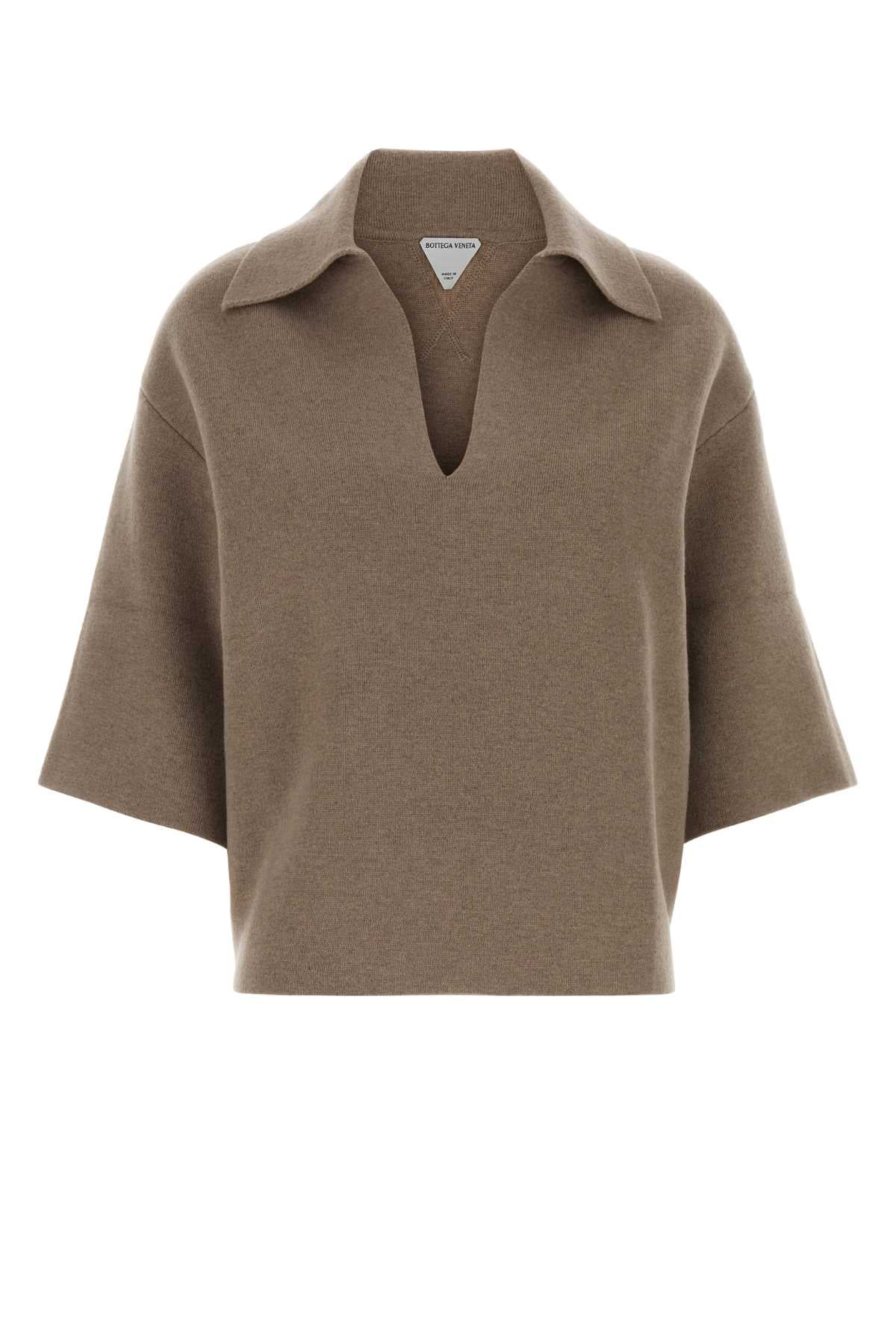 Bottega Veneta Compact Polo Shirt — Beige