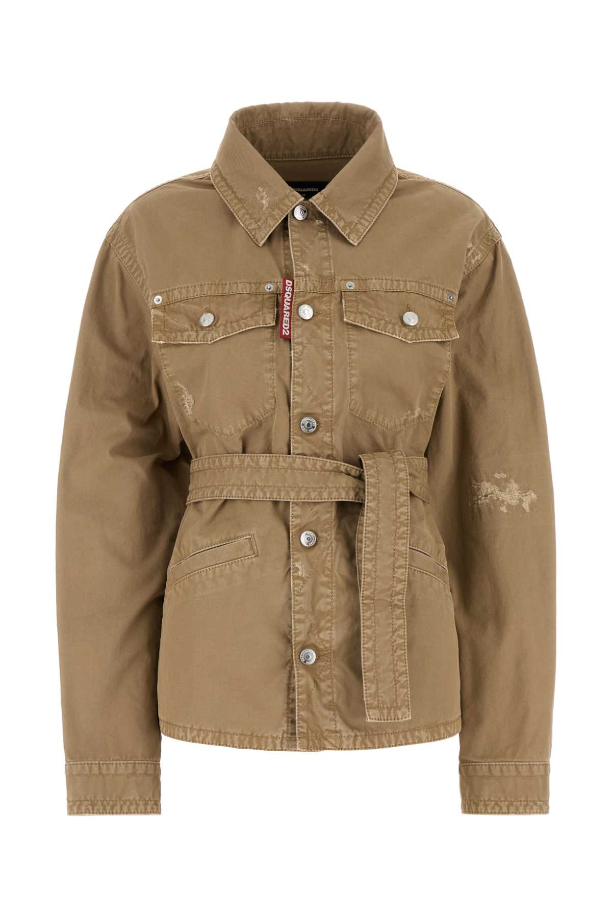 Dsquared2 Cotton Jacket — Beige