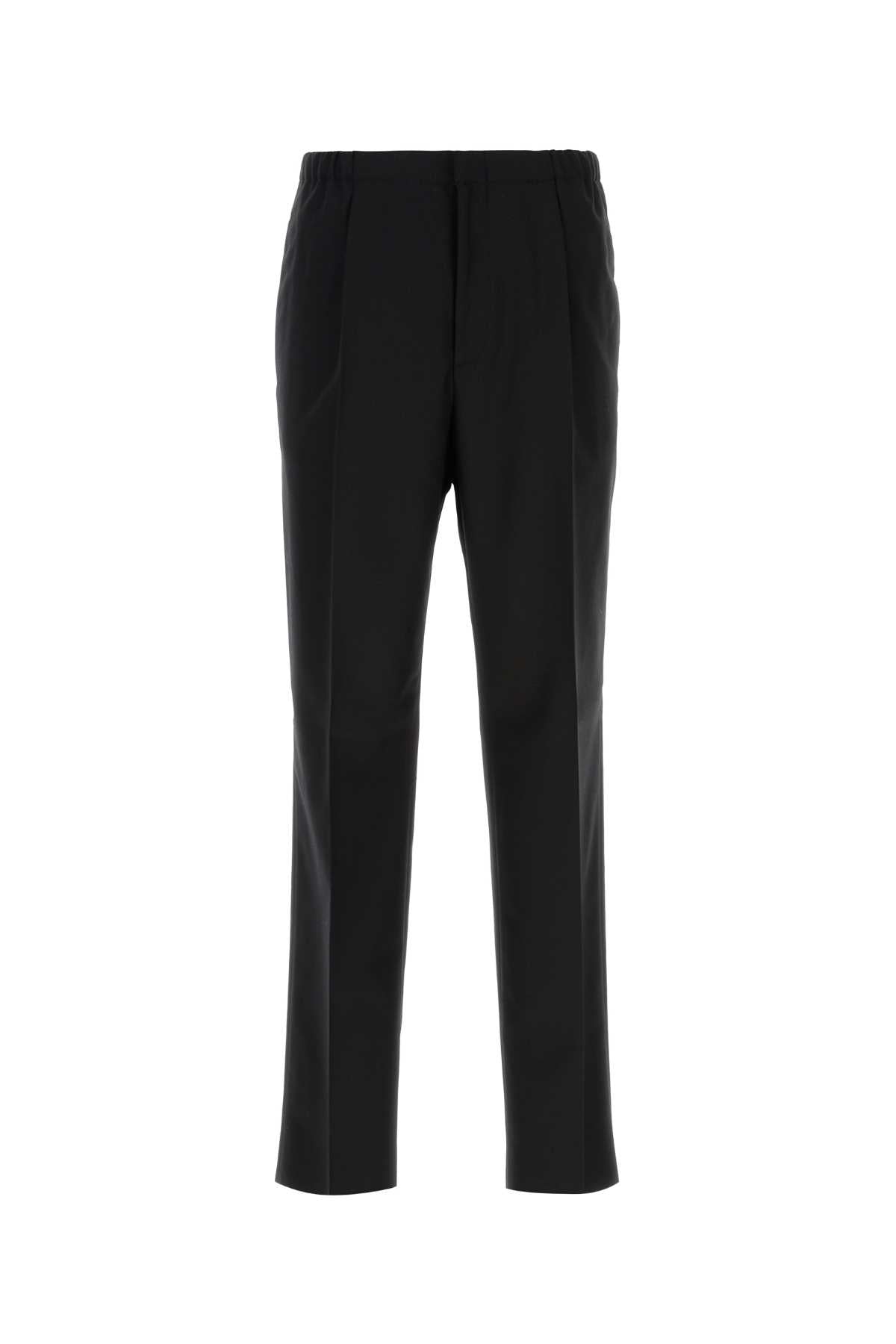 Pantalones de lana Fendi — Negro