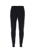 Prada Stretch Cashmere Blend Joggers — Navy