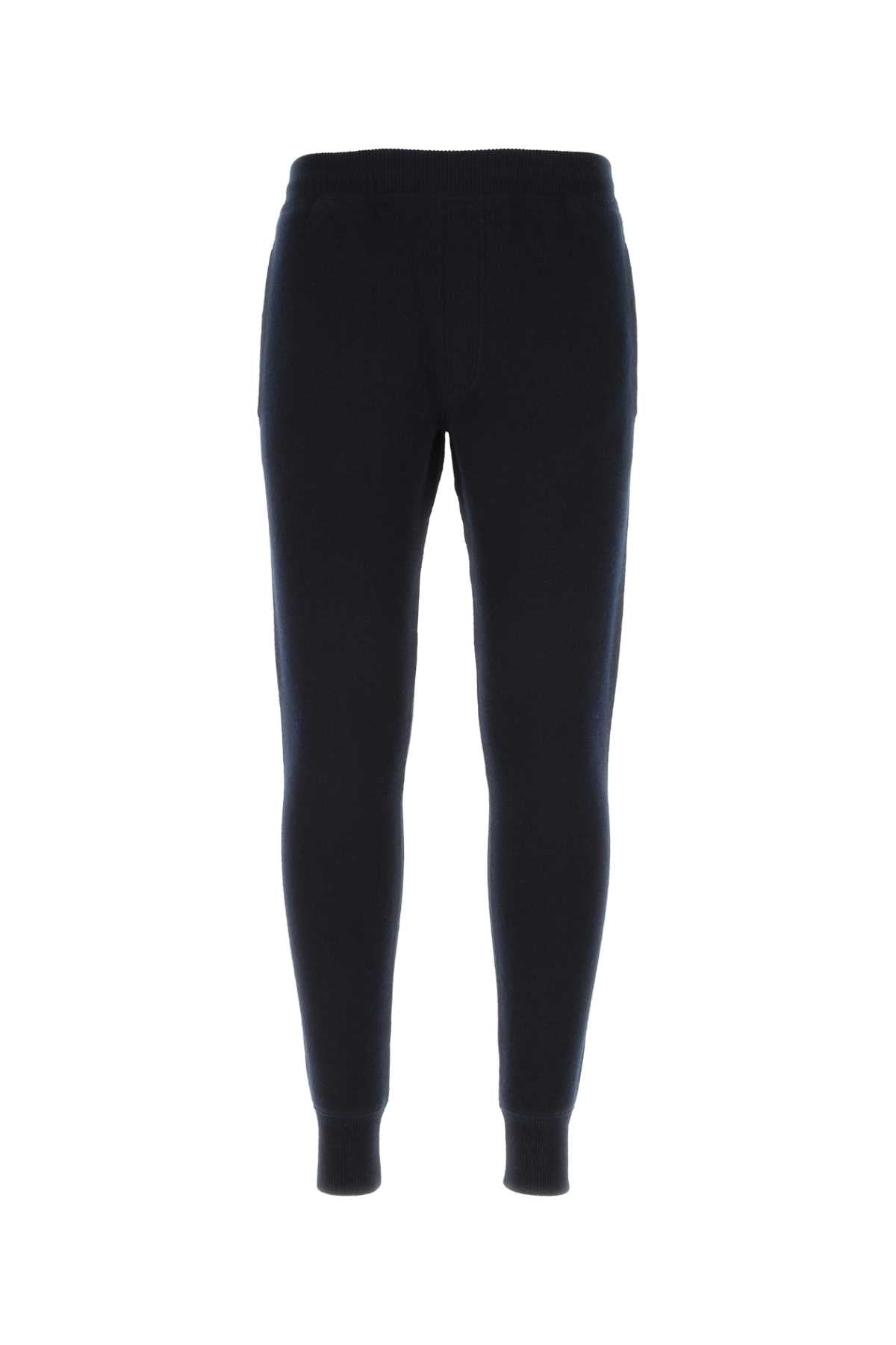 Prada Stretch Cashmere Blend Joggers — Navy