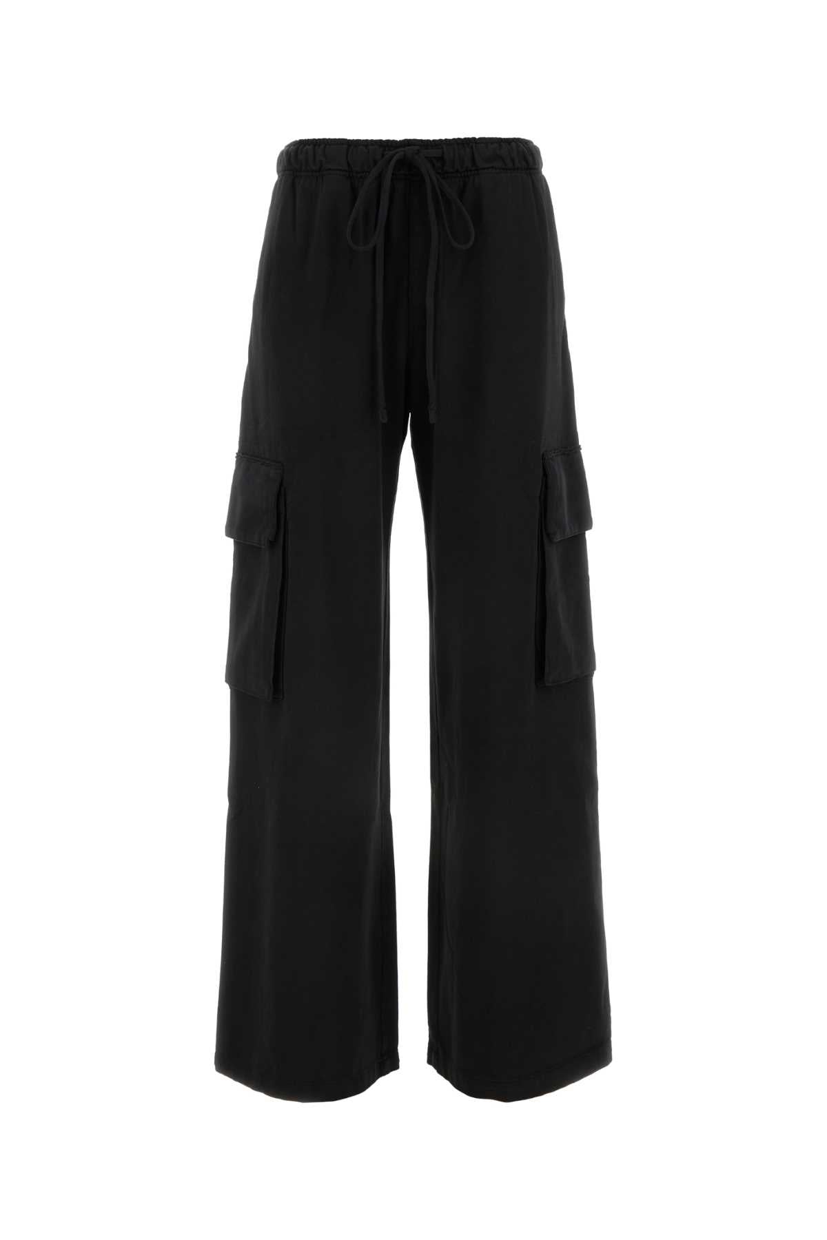 Palm Angels Cotton Cargo Joggers — Black