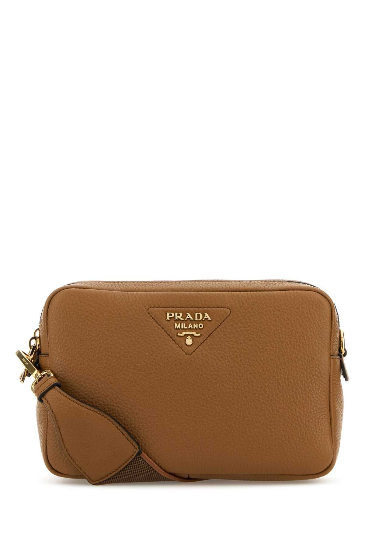 Prada Bandoliera Crossbody Bag — Brown