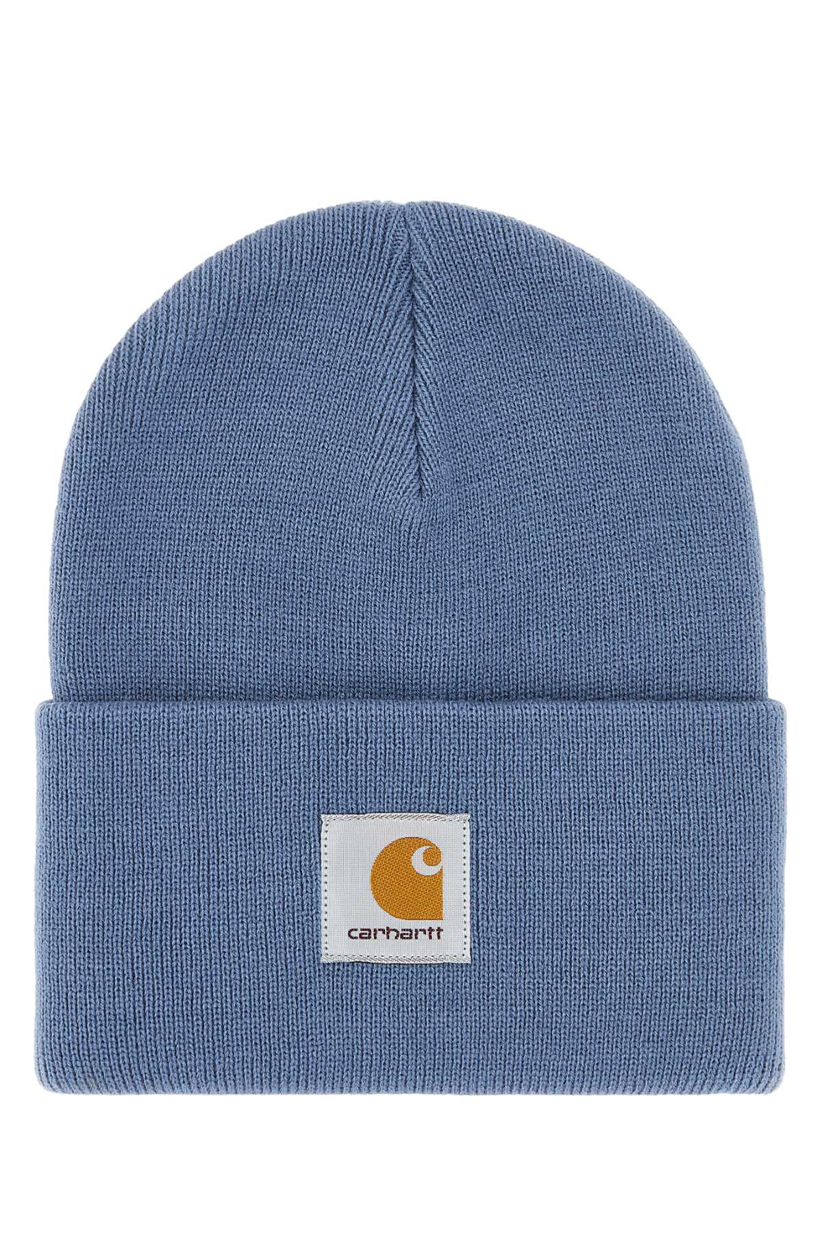 Carhartt Wip Bag Acrylic Ribbed Beanie — Blue