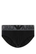 Emporio Armani Stretch Cotton Brief — Black