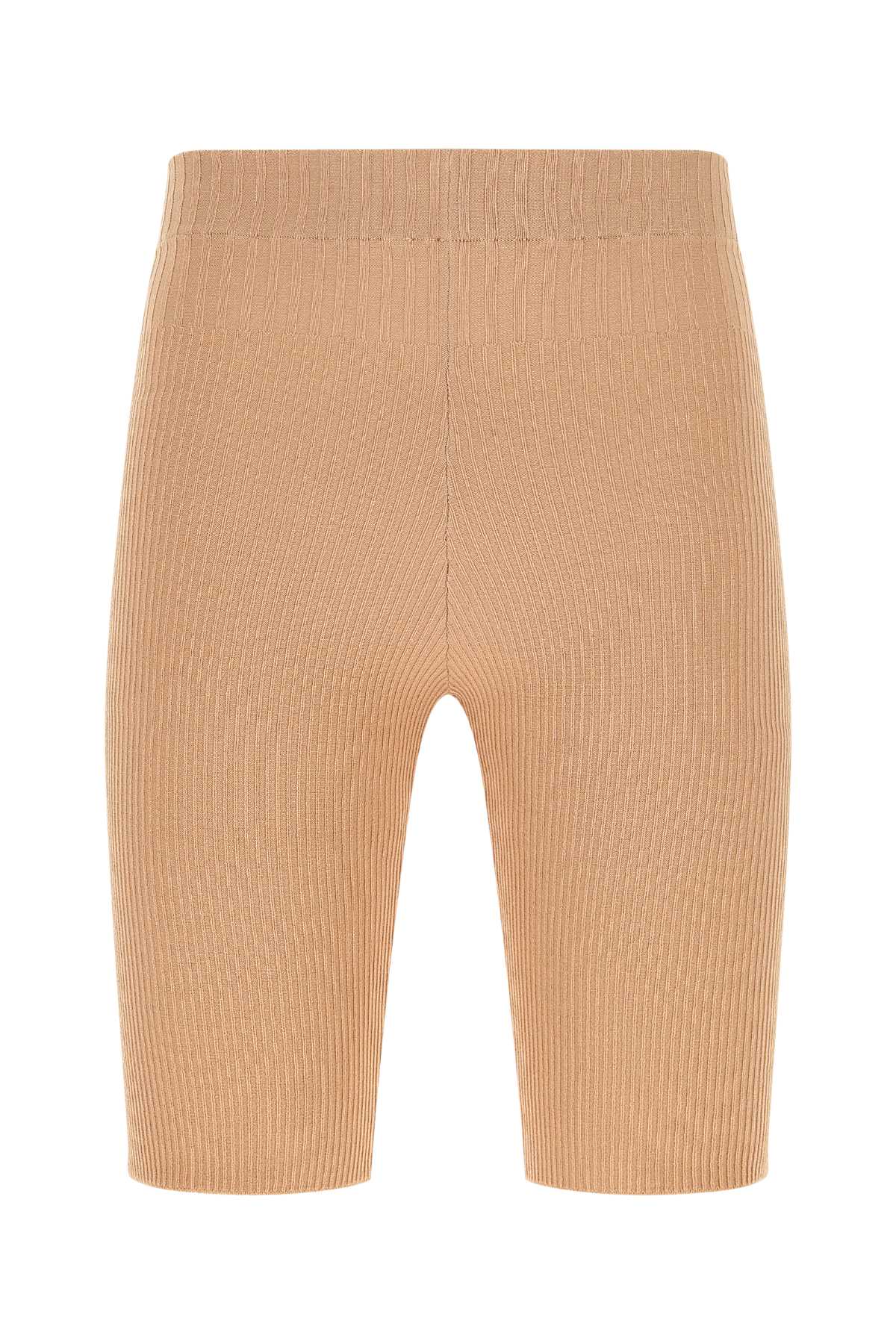 Andrea Adamo Stretch Viscose Blend Leggings — Beige