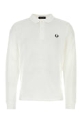 Fred Perry Long Polo Shirt — White