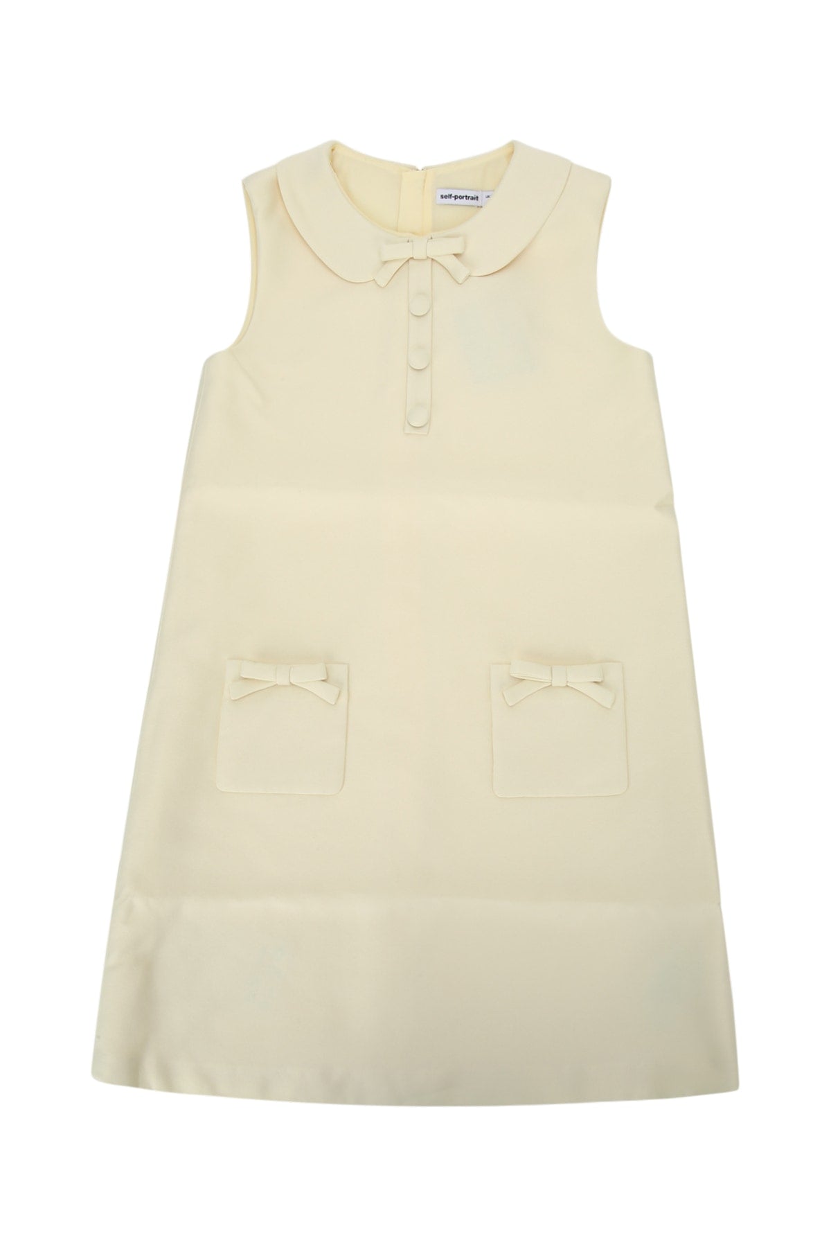 Self Portrait Kids Taffeta Dress — Yellow