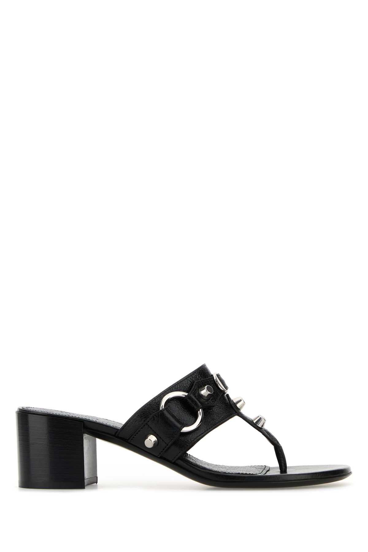 Balenciaga City Thong Sandal — Black