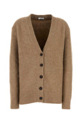 Ferragamo Scollo Cardigan — Beige