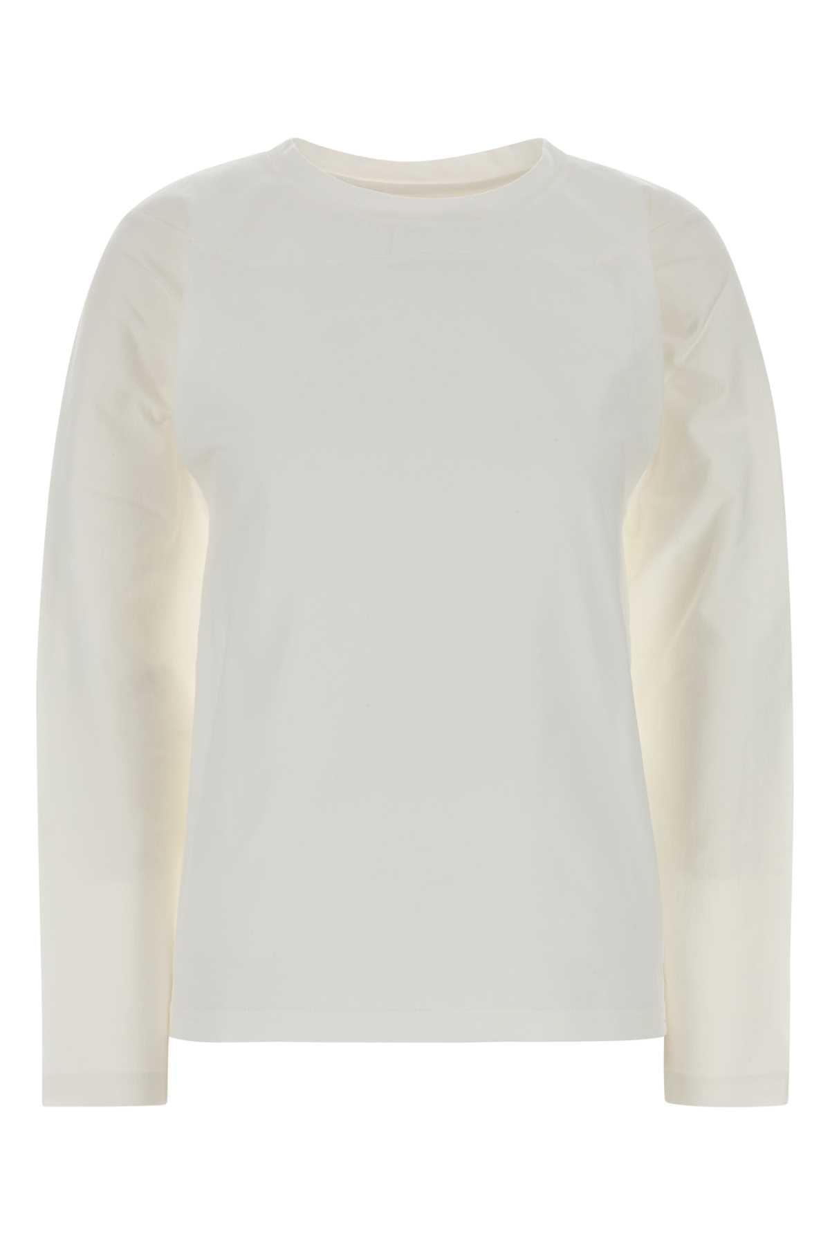 Jil Sander Cotton Long-Sleeve T-Shirt — White