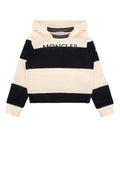 Moncler Jr Striped Cotton Sweatshirt — Multicolor