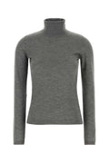 Brunello Cucinelli Turtleneck Sweater — Gray