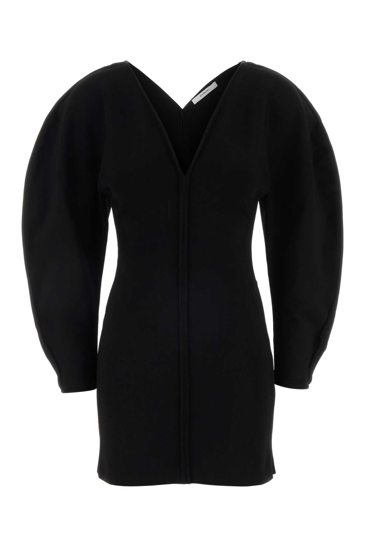 Givenchy Cocoon Sleeve Mini Dress — Black