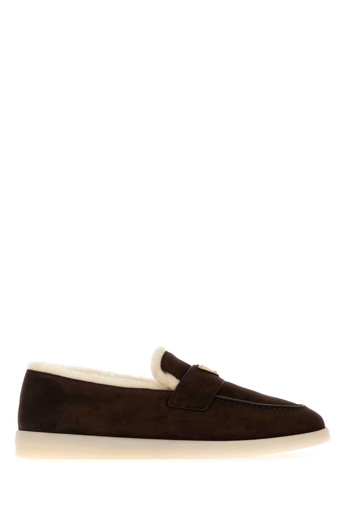 Prada Saint Tropez Loafer — Brown