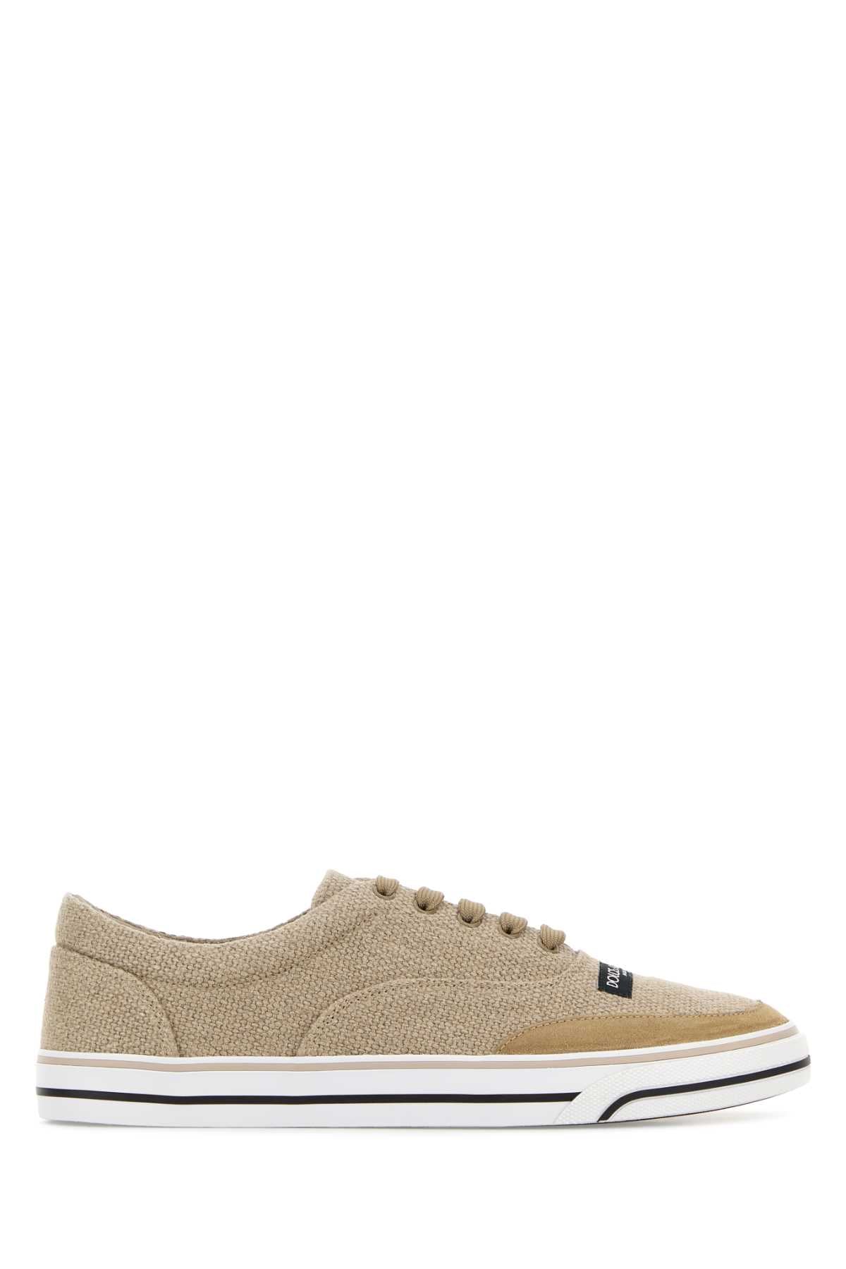 Dolce & Gabbana Canvas Sneaker — Beige