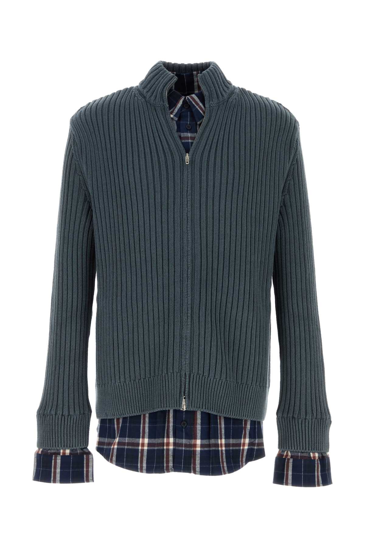 Balenciaga Sweater Cardigan — Blue