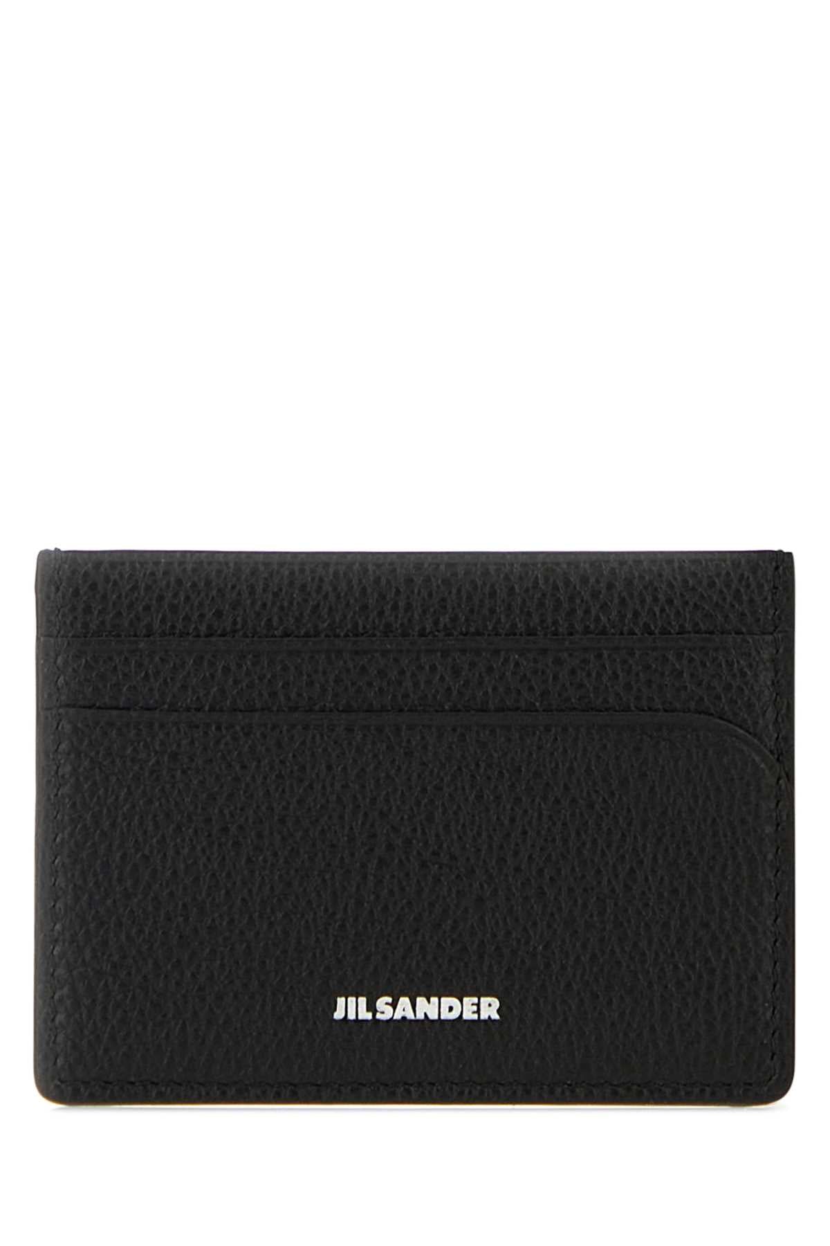 Jil Sander Curve Card Case — Black