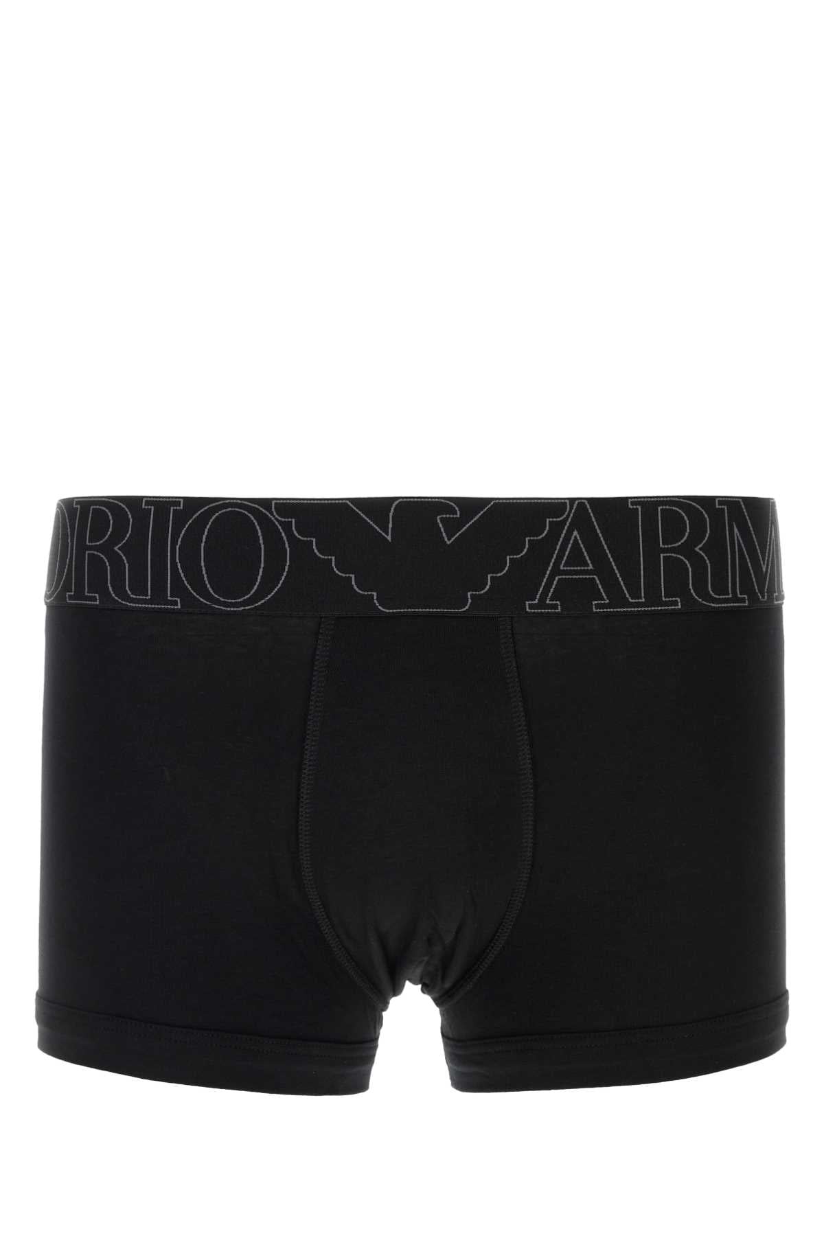 Emporio Armani Logo Boxer Brief — Black
