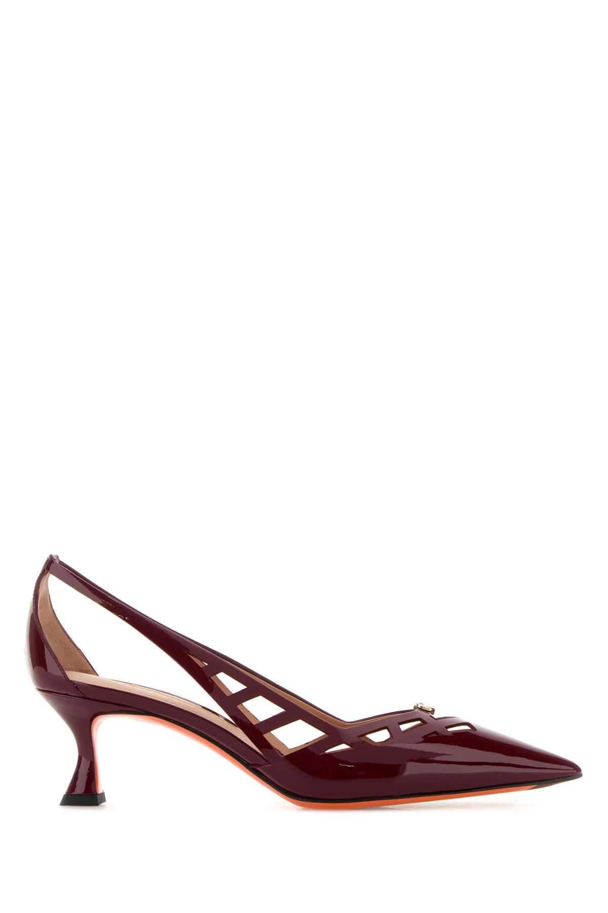 Santoni Pump — Burgundy