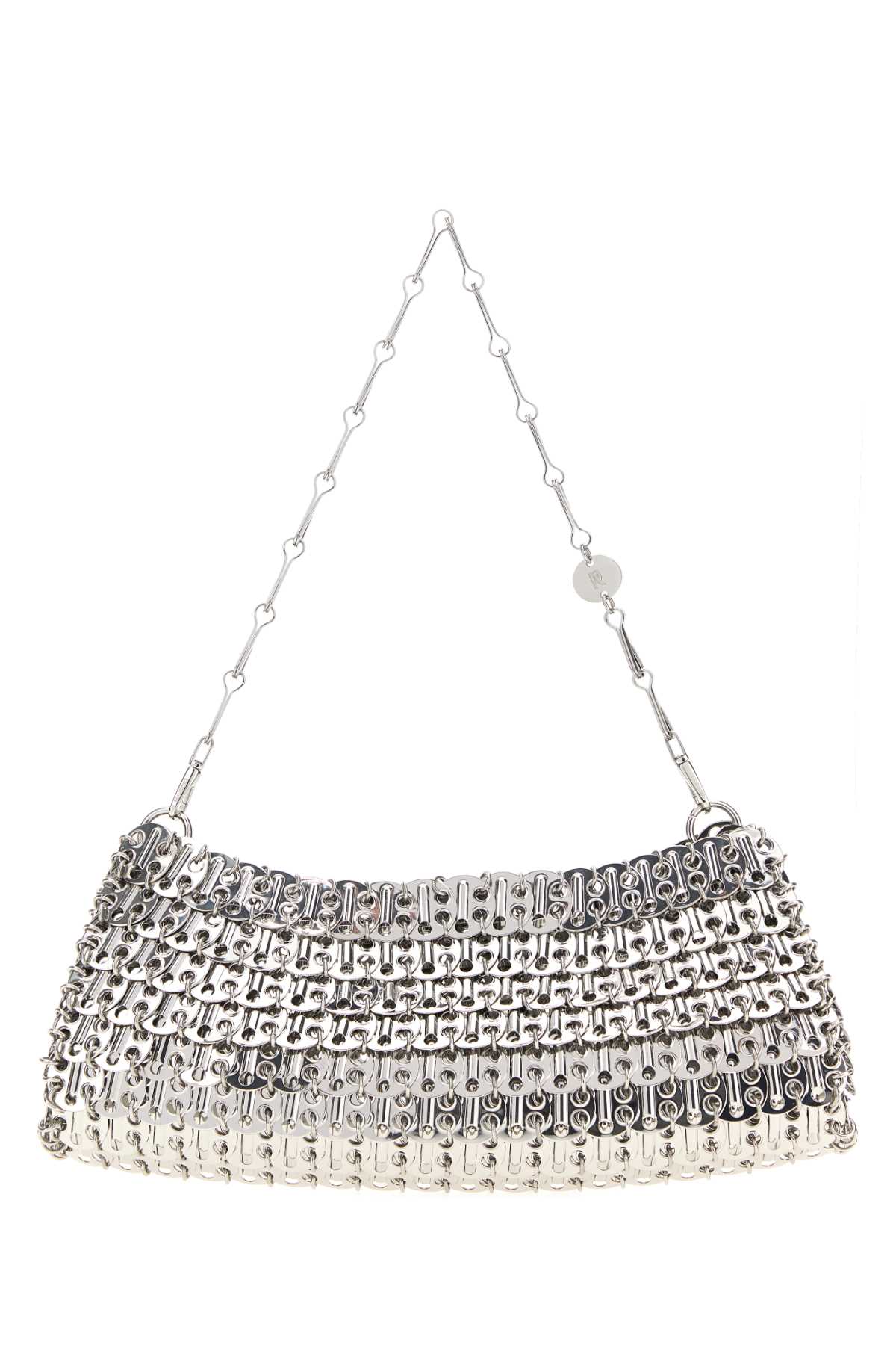 Rabanne Metal Chain Shoulder Bag — Silver