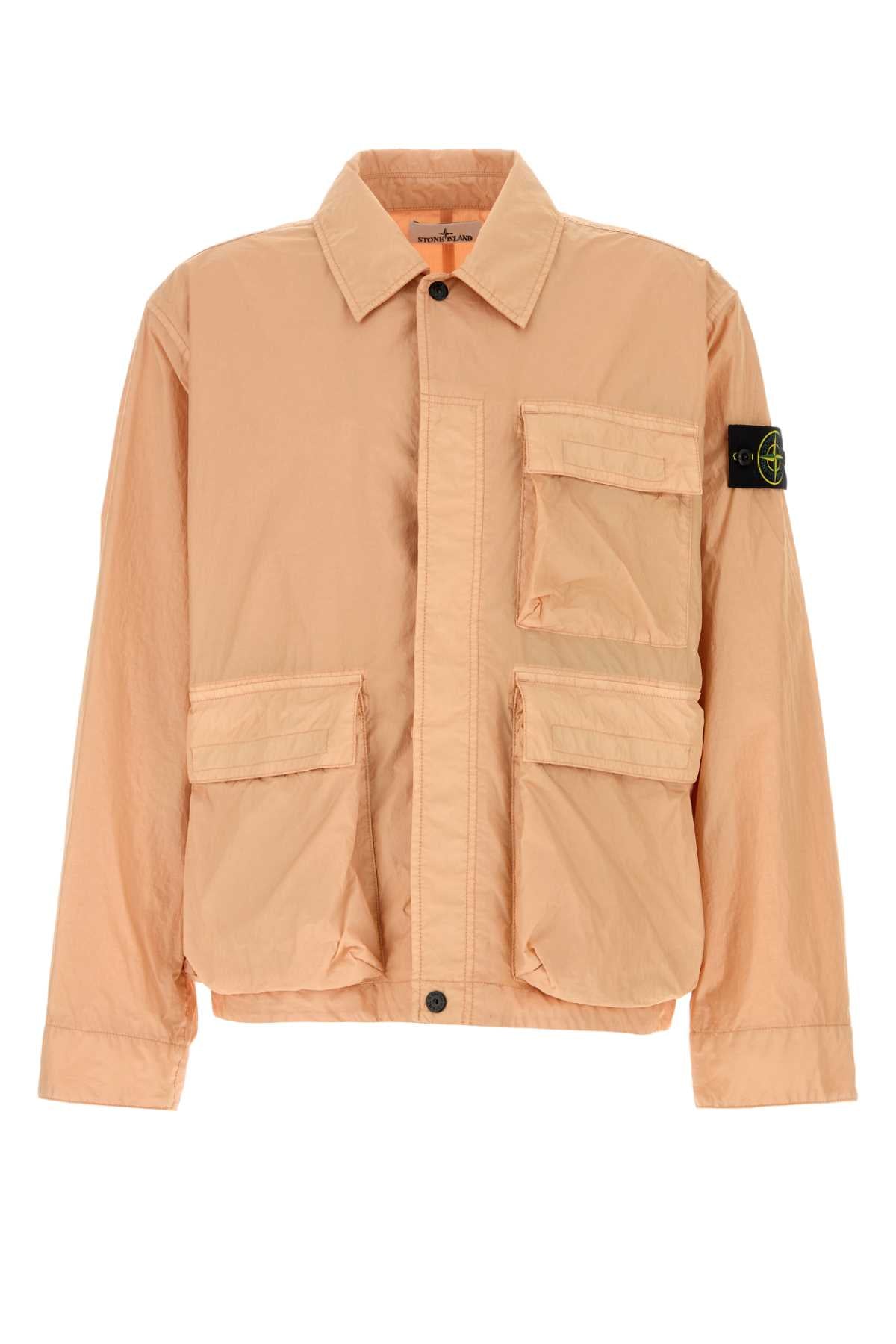 Stone Island Nylon Cargo Jacket — Beige